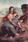 LEONARDO da Vinci Hl. Anna, Maria, Christuskind mit Lamm oil painting reproduction